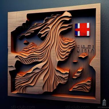 3D model Icelandz  Republic of Iceland (STL)